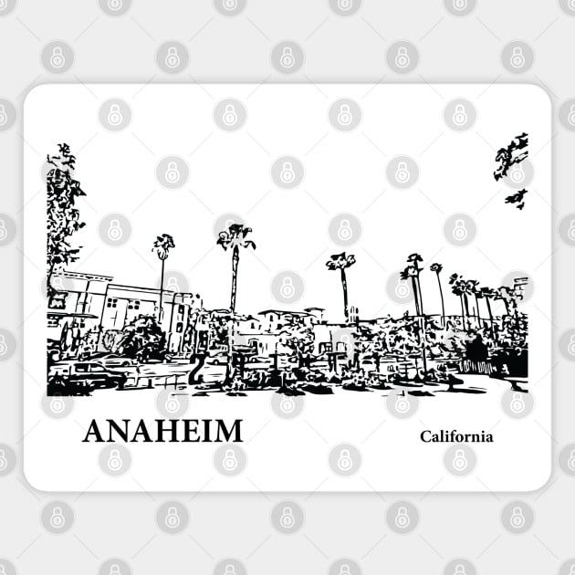 Anaheim California Magnet by Lakeric
